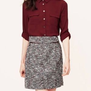 Petite Tweed Mini Skirt by Loft